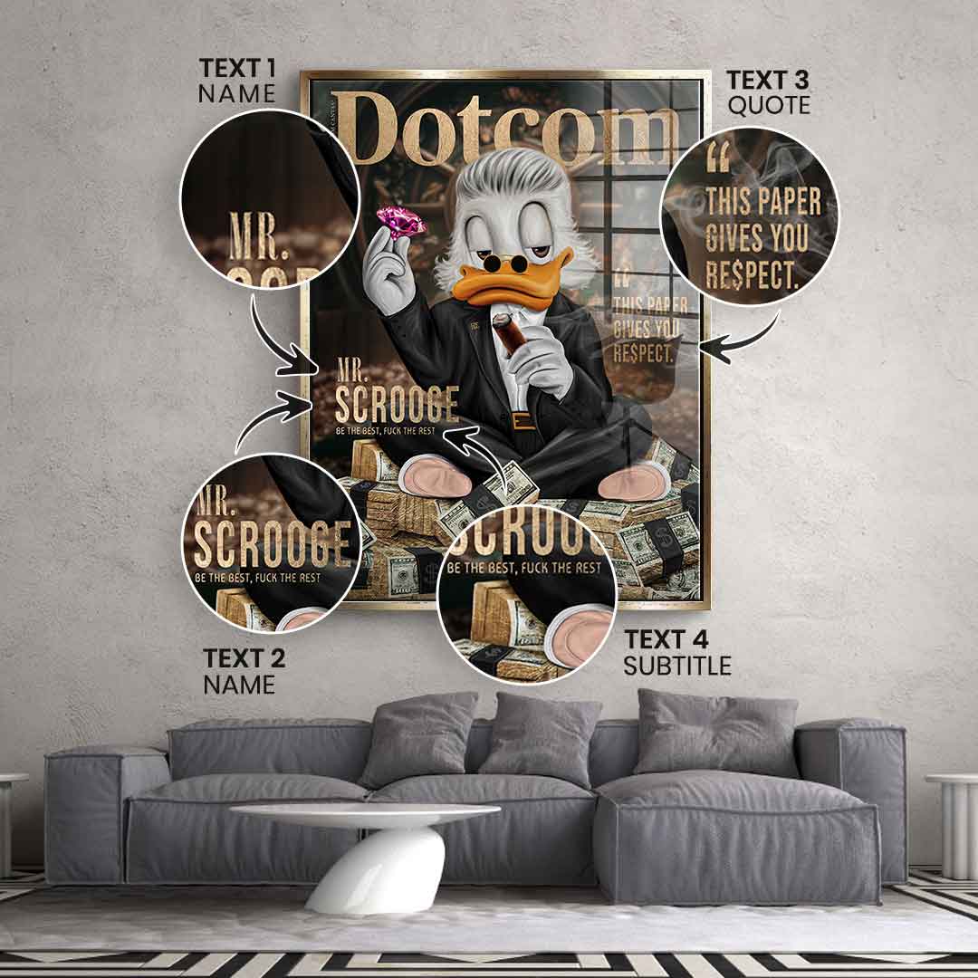 Personalizable Mr. RE$PECT - gold leaf