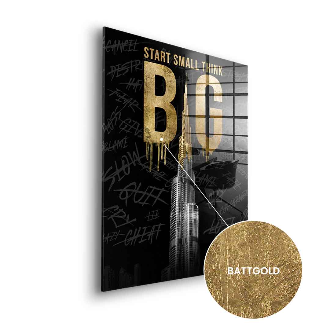 Think BIG #Burj Khalifa - Blattgold