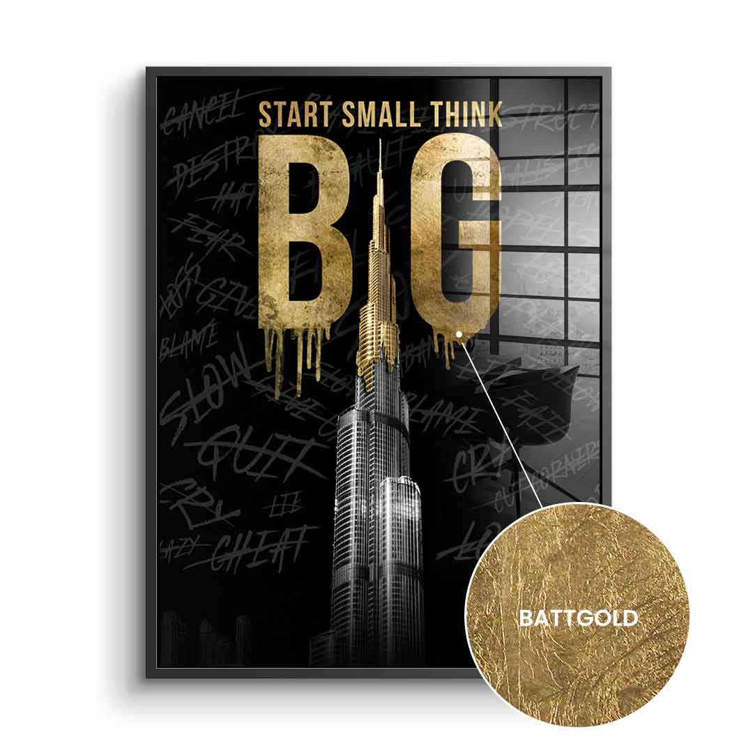 Think BIG #Burj Khalifa - Blattgold