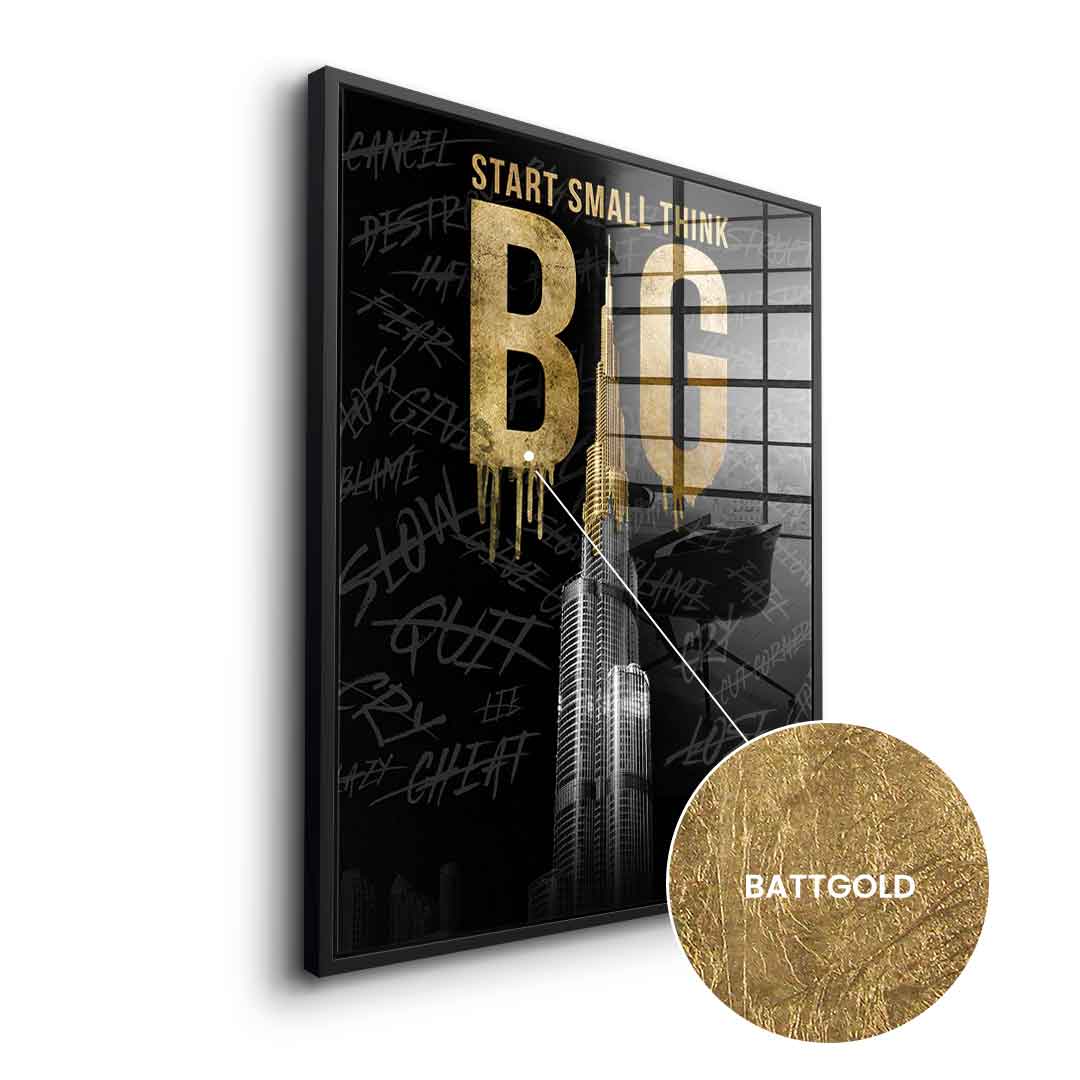 Think BIG #Burj Khalifa - Blattgold