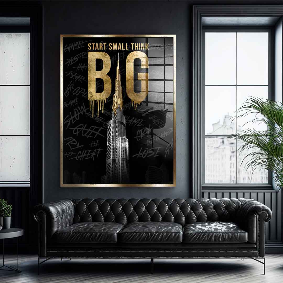 Think BIG #Burj Khalifa - Blattgold