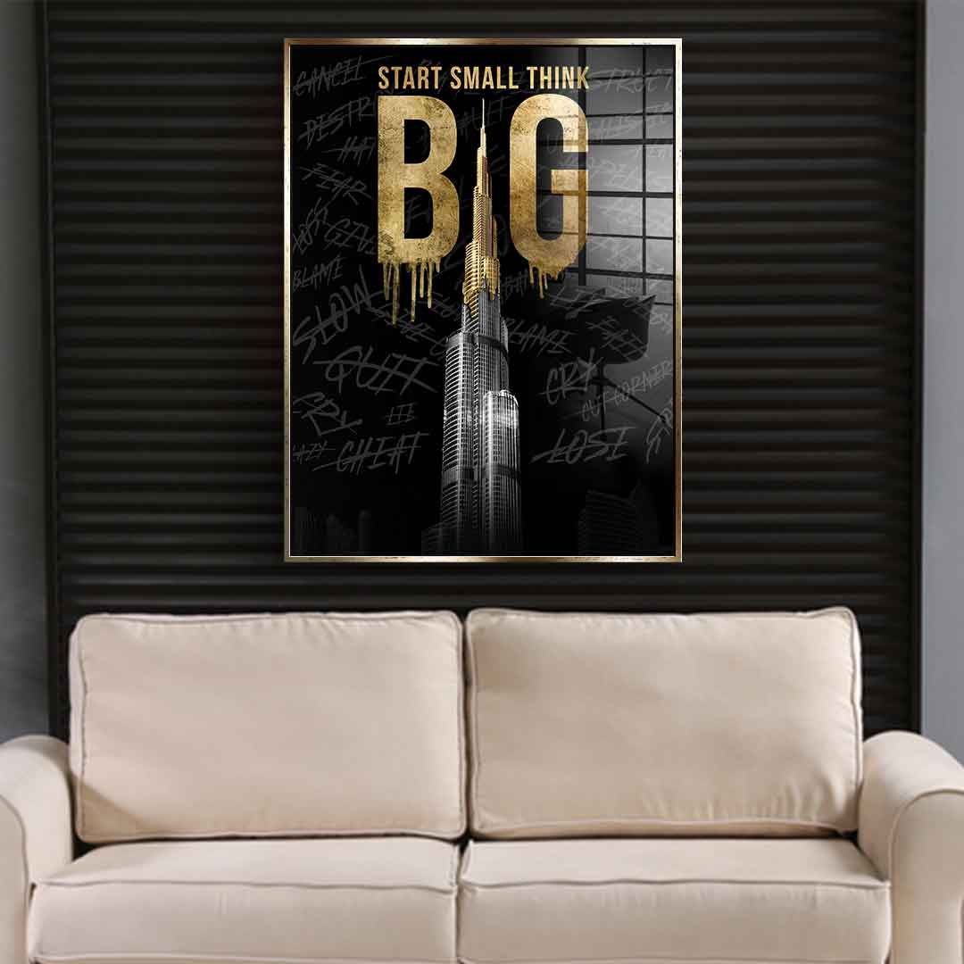 Think BIG #Burj Khalifa - Blattgold