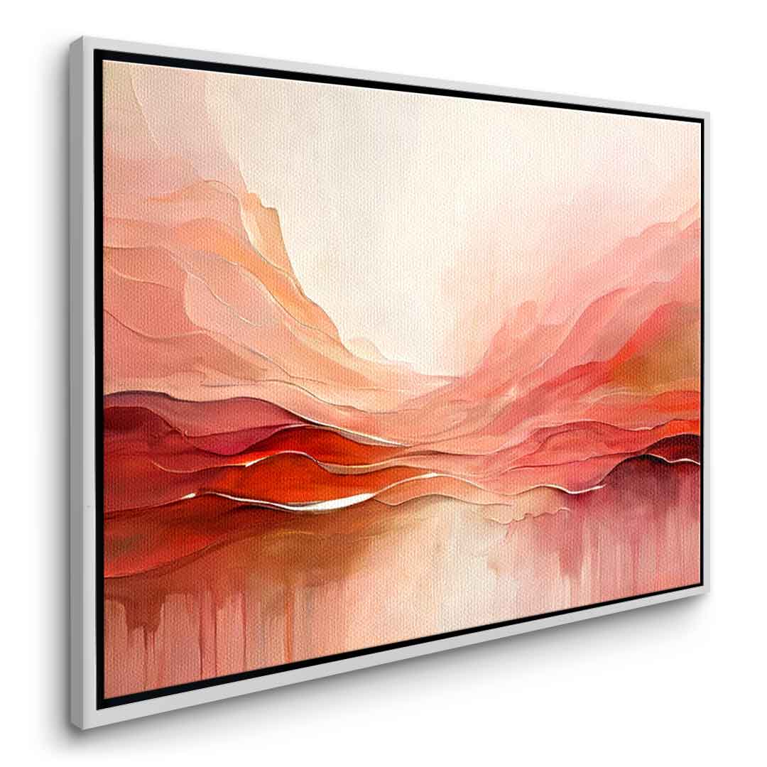 Crimson Peaks And Coral Valleys