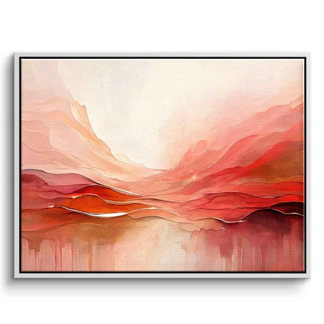 Crimson Peaks And Coral Valleys