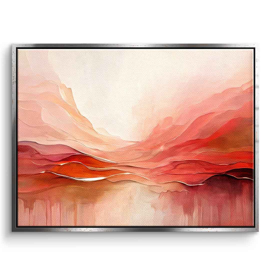 Crimson Peaks And Coral Valleys