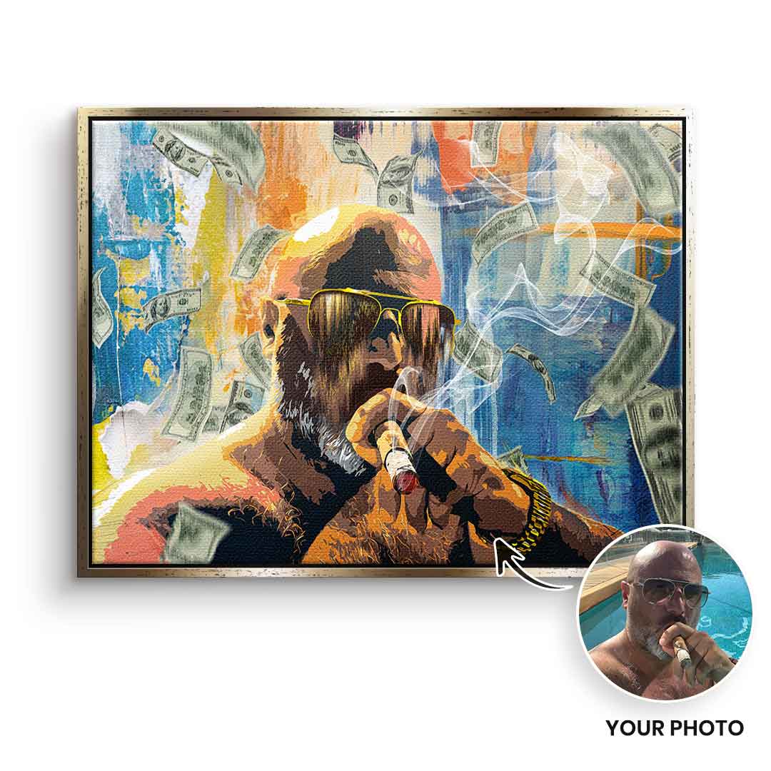 Money Rain Portrait - customizable