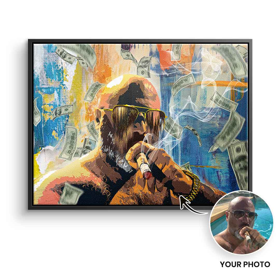 Money Rain Portrait - customizable