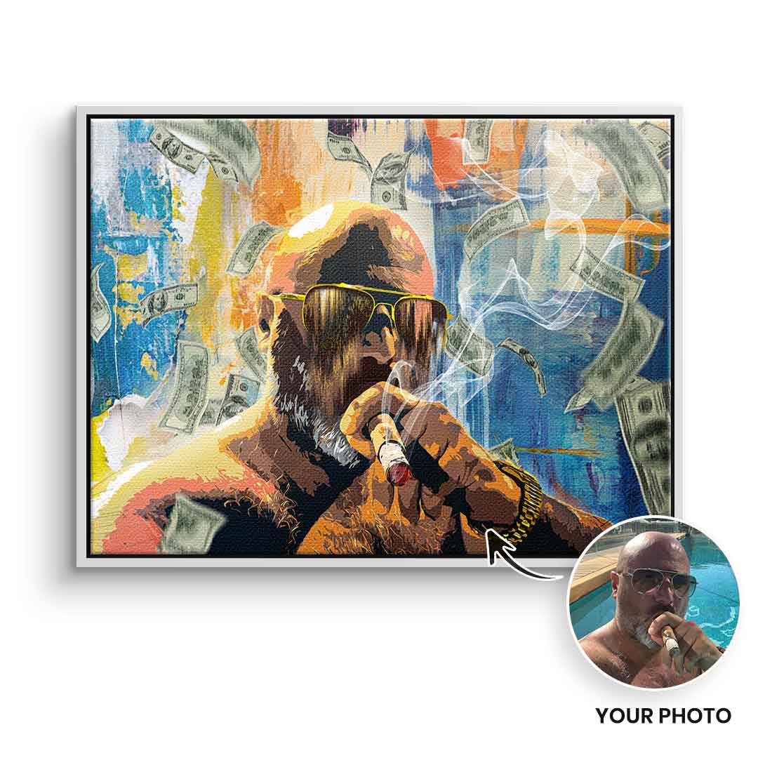 Money Rain Portrait - customizable