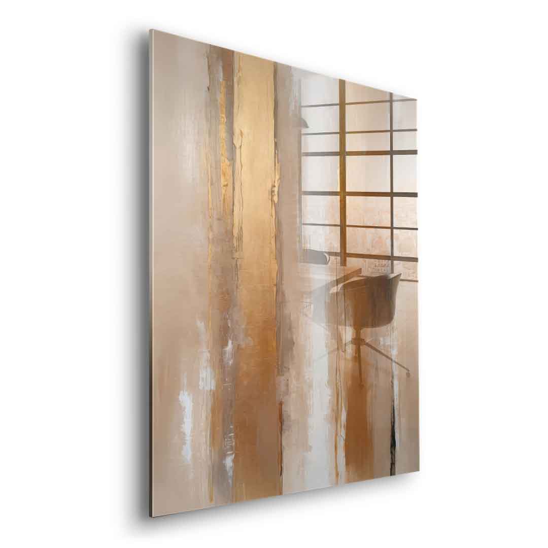 Stripes in Soft Neutrals - acrylic glass