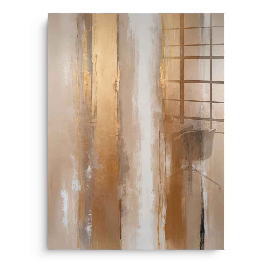 Stripes in Soft Neutrals - acrylic glass