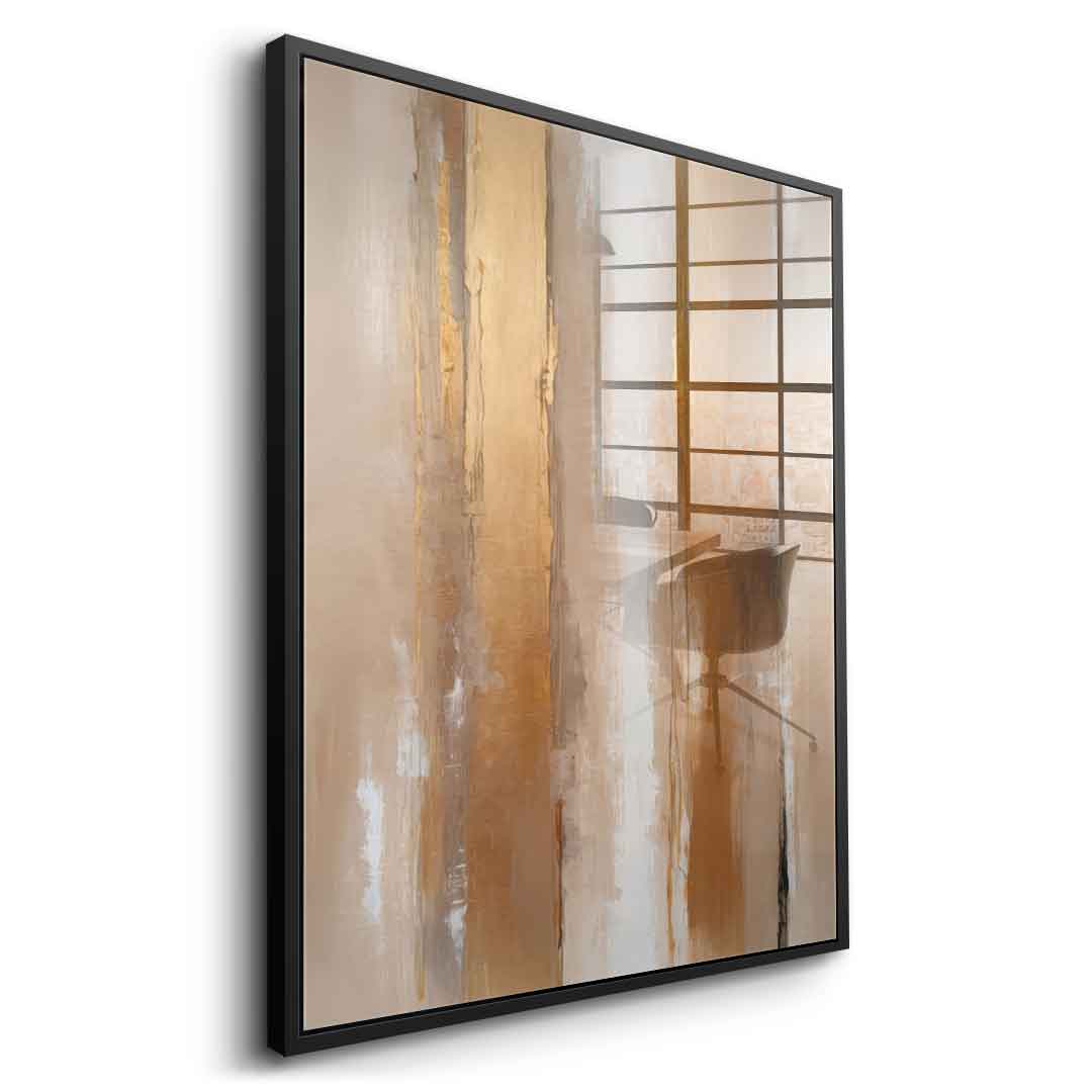 Stripes in Soft Neutrals - acrylic glass
