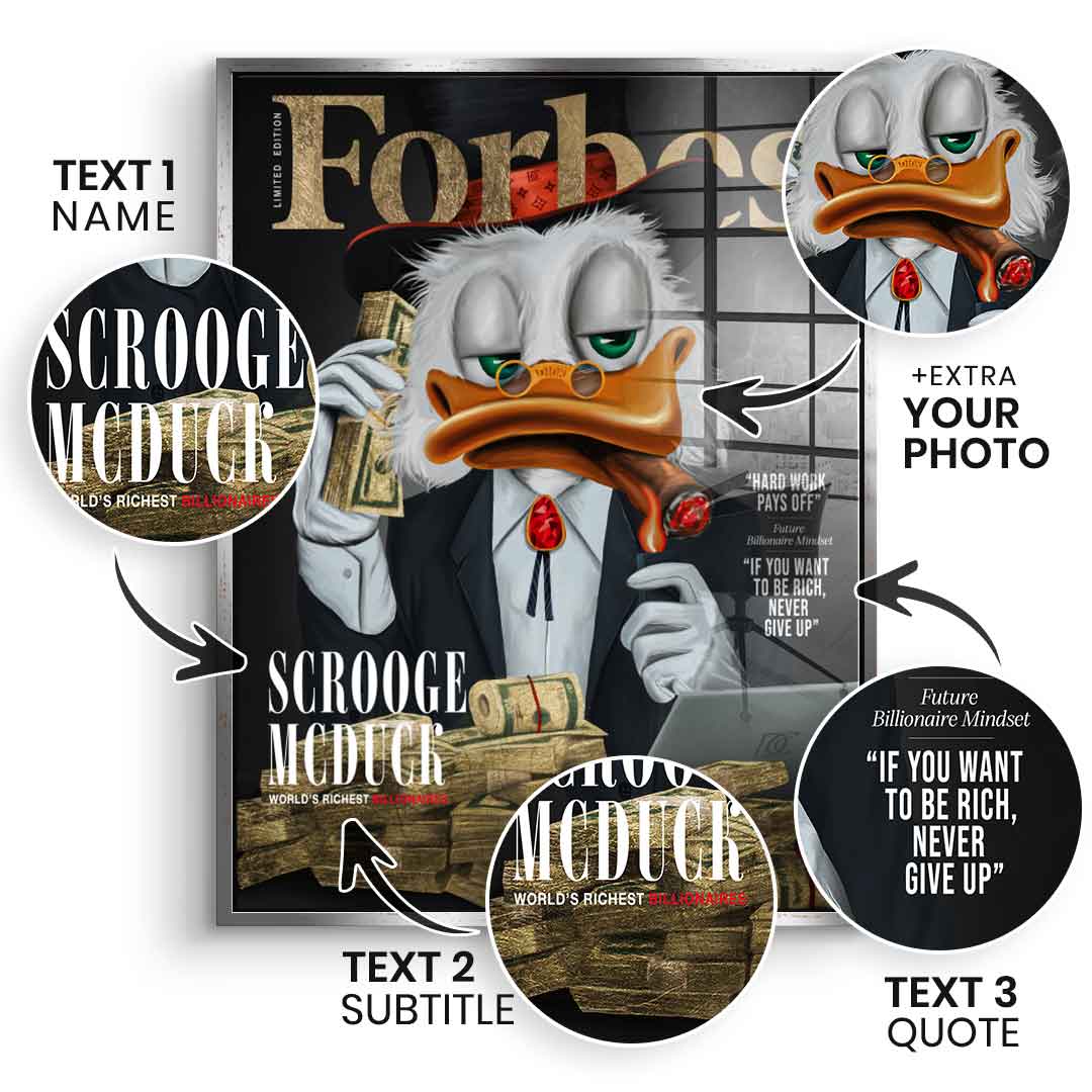 Personalisierbar Billionaire Duck - Blattgold