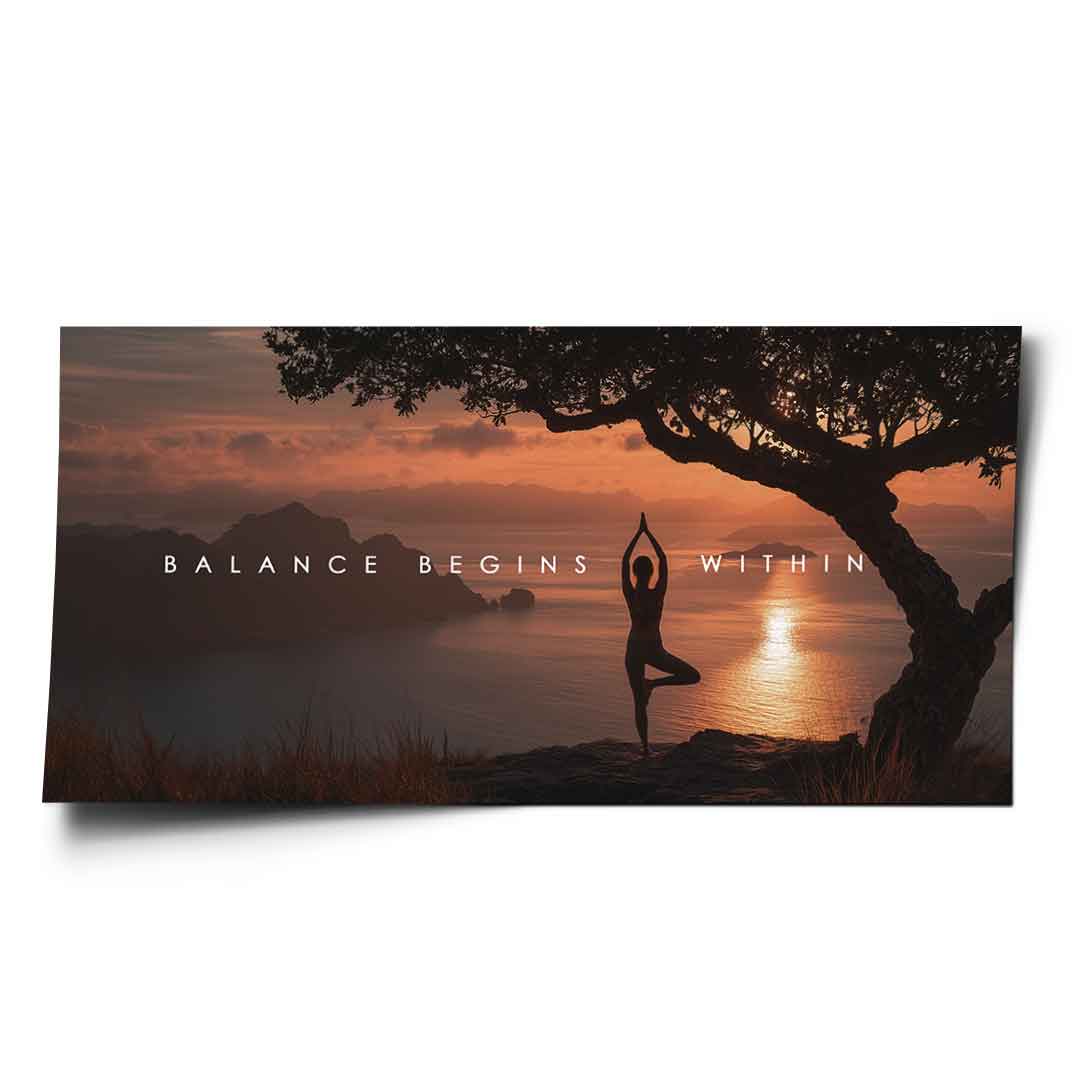 Balance Begins Within - Poster