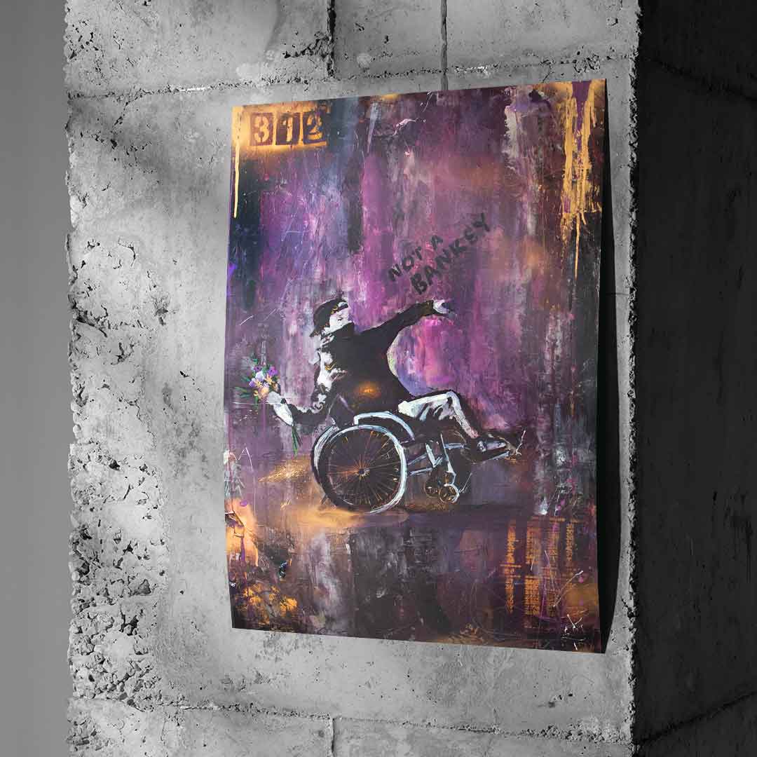Banksy Wheelchair - Poster