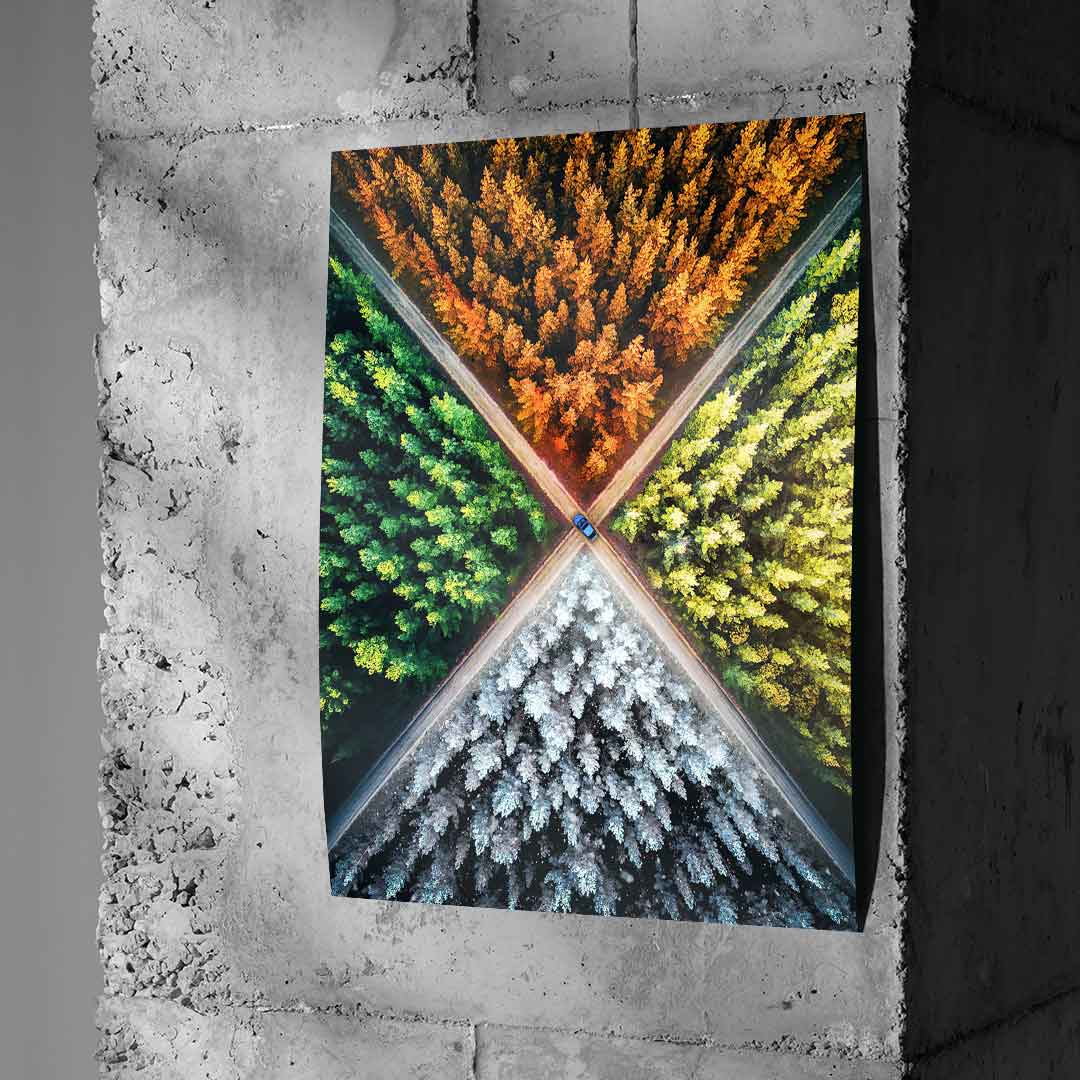 Jahrezeiten Zyklus - Poster