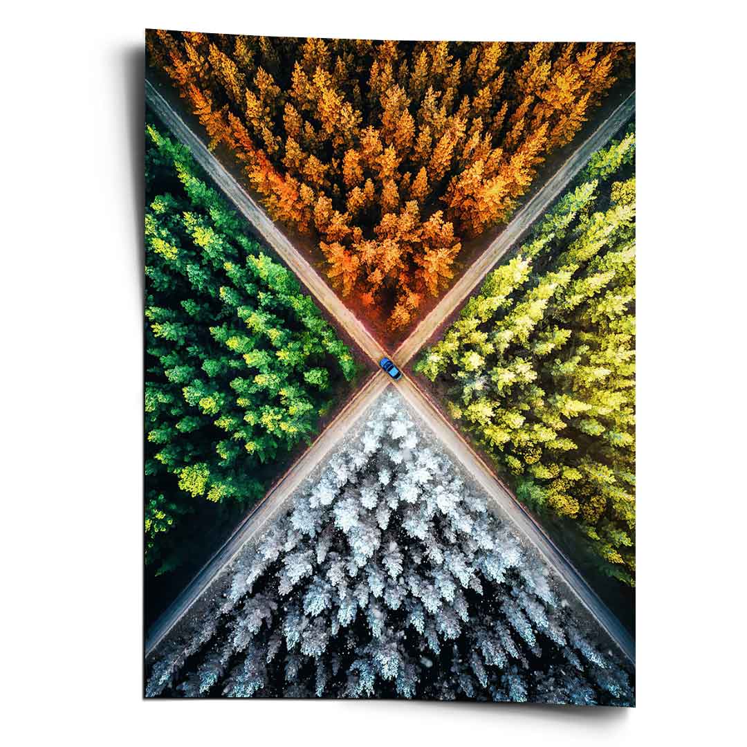 Jahrezeiten Zyklus - Poster