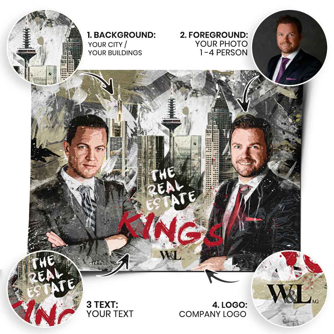 Real Estate Kings - Poster - personalisierbar