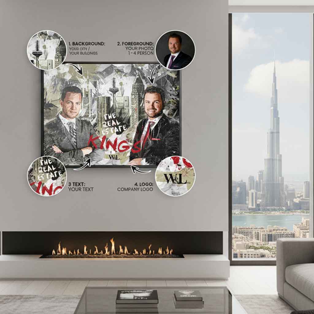 Real Estate Kings - Poster - personalisierbar