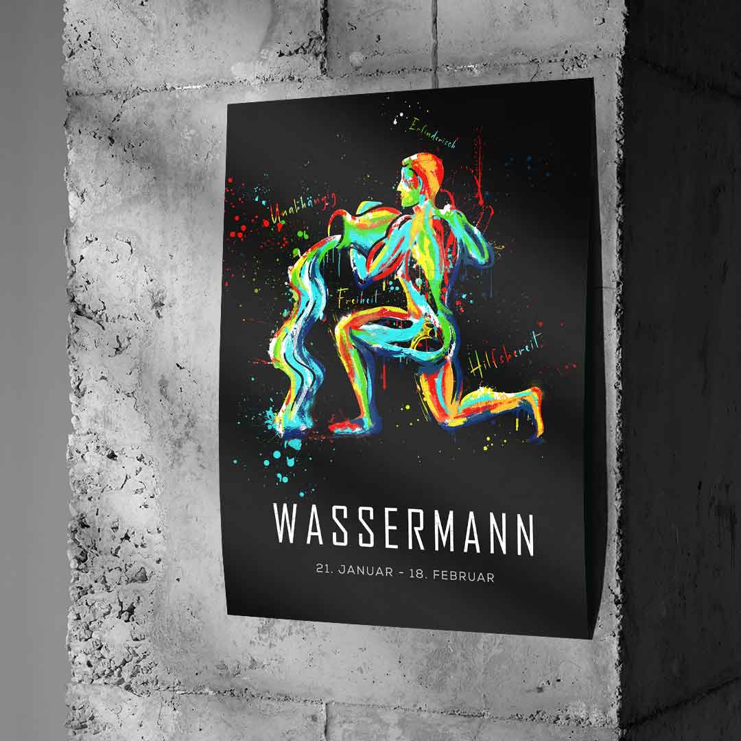 ZODIAC SIGN AQUARIUS - Poster