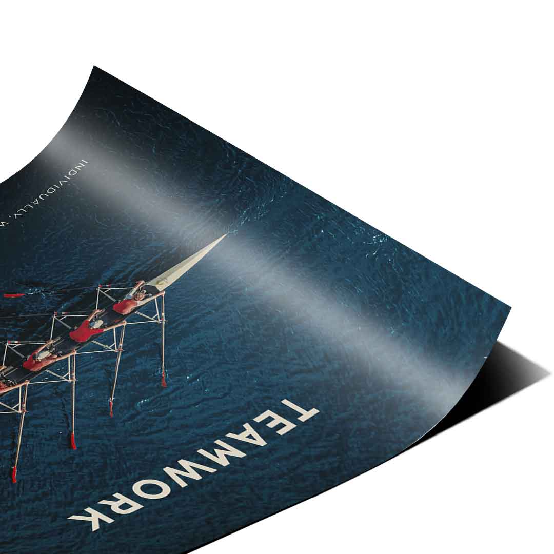 Teamwork #Rudern - Poster