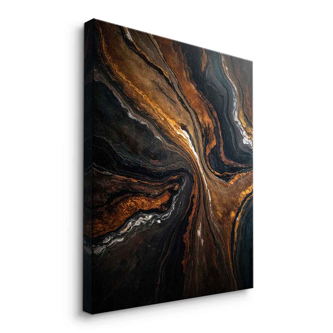 Golden Tones In Dark Stone