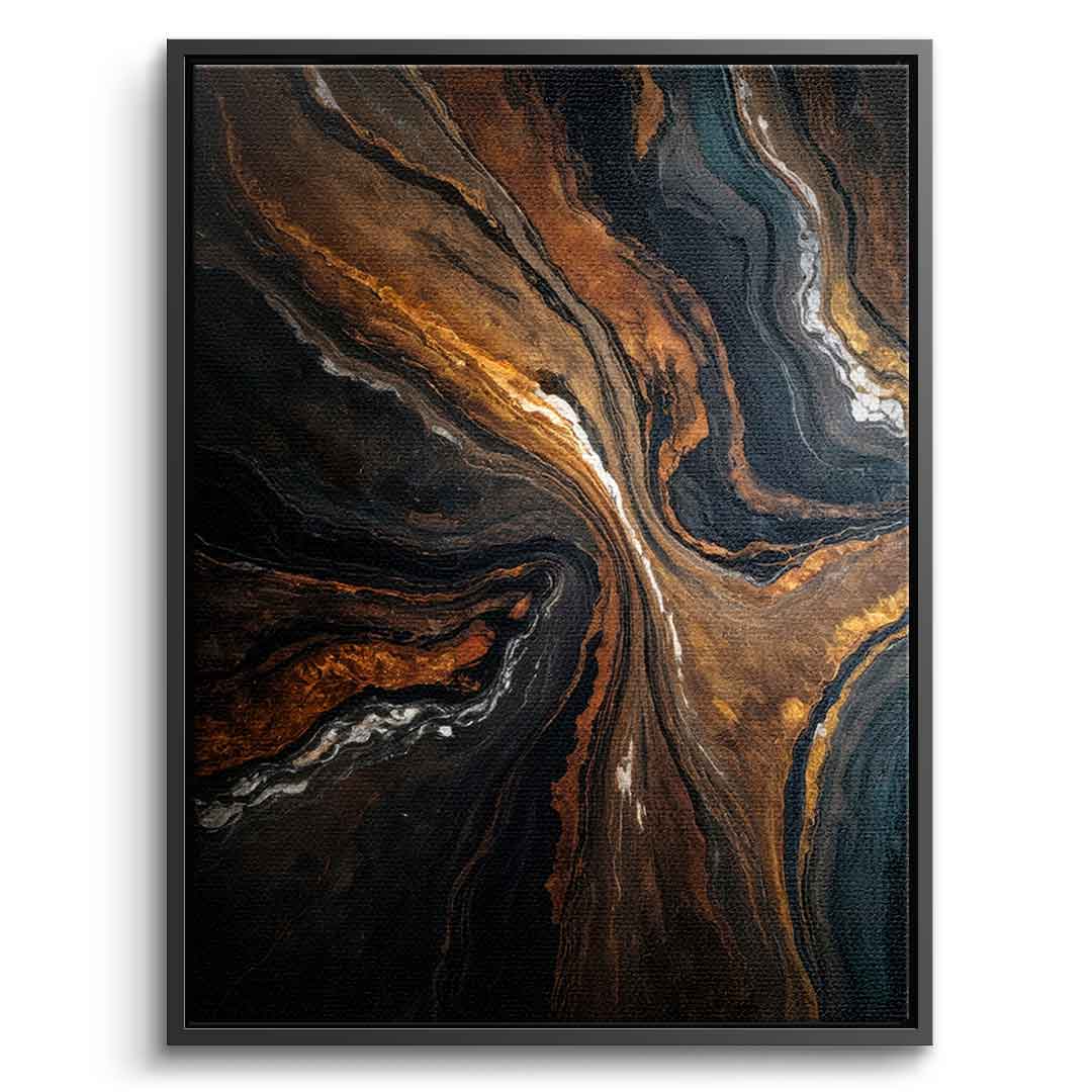 Golden Tones In Dark Stone