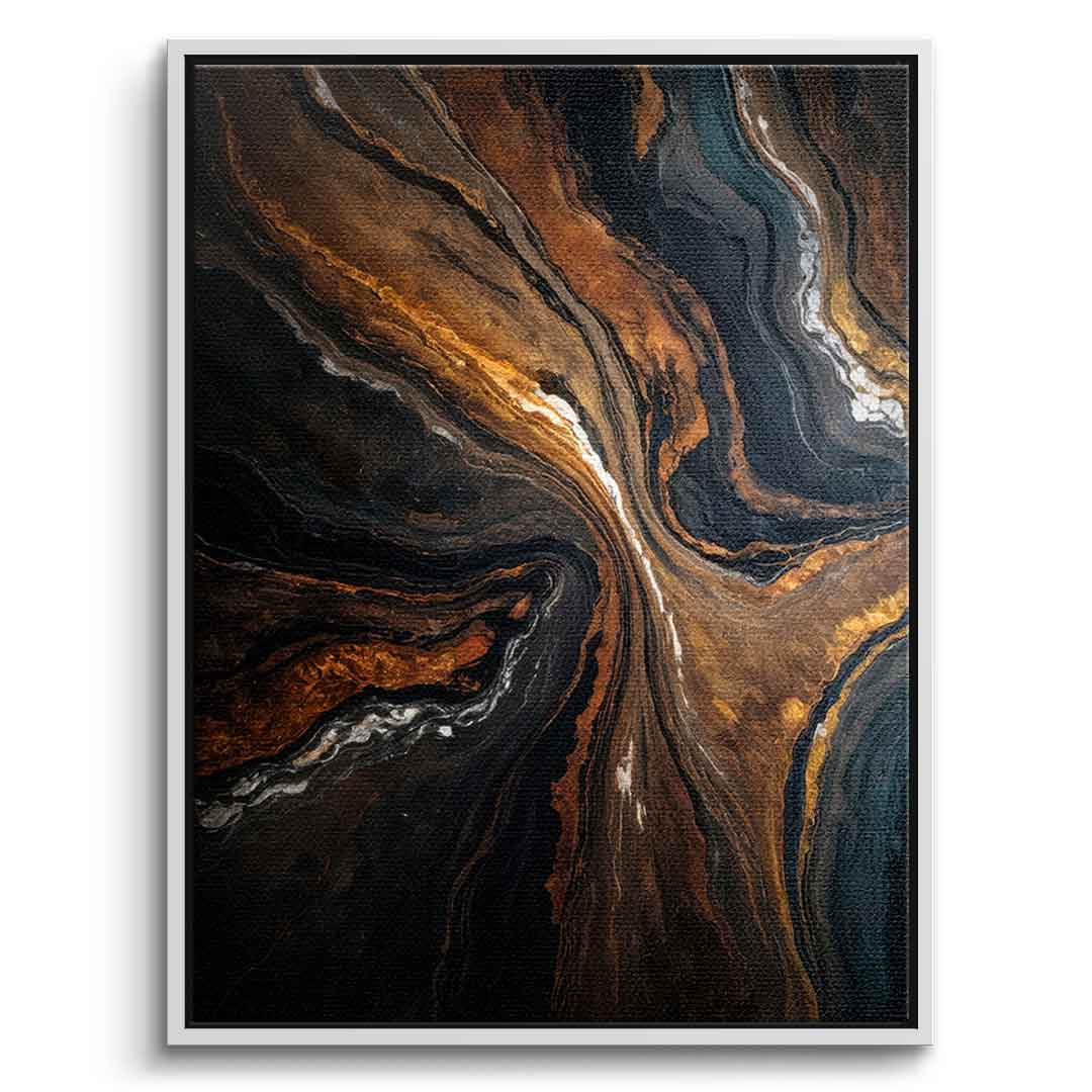 Golden Tones In Dark Stone