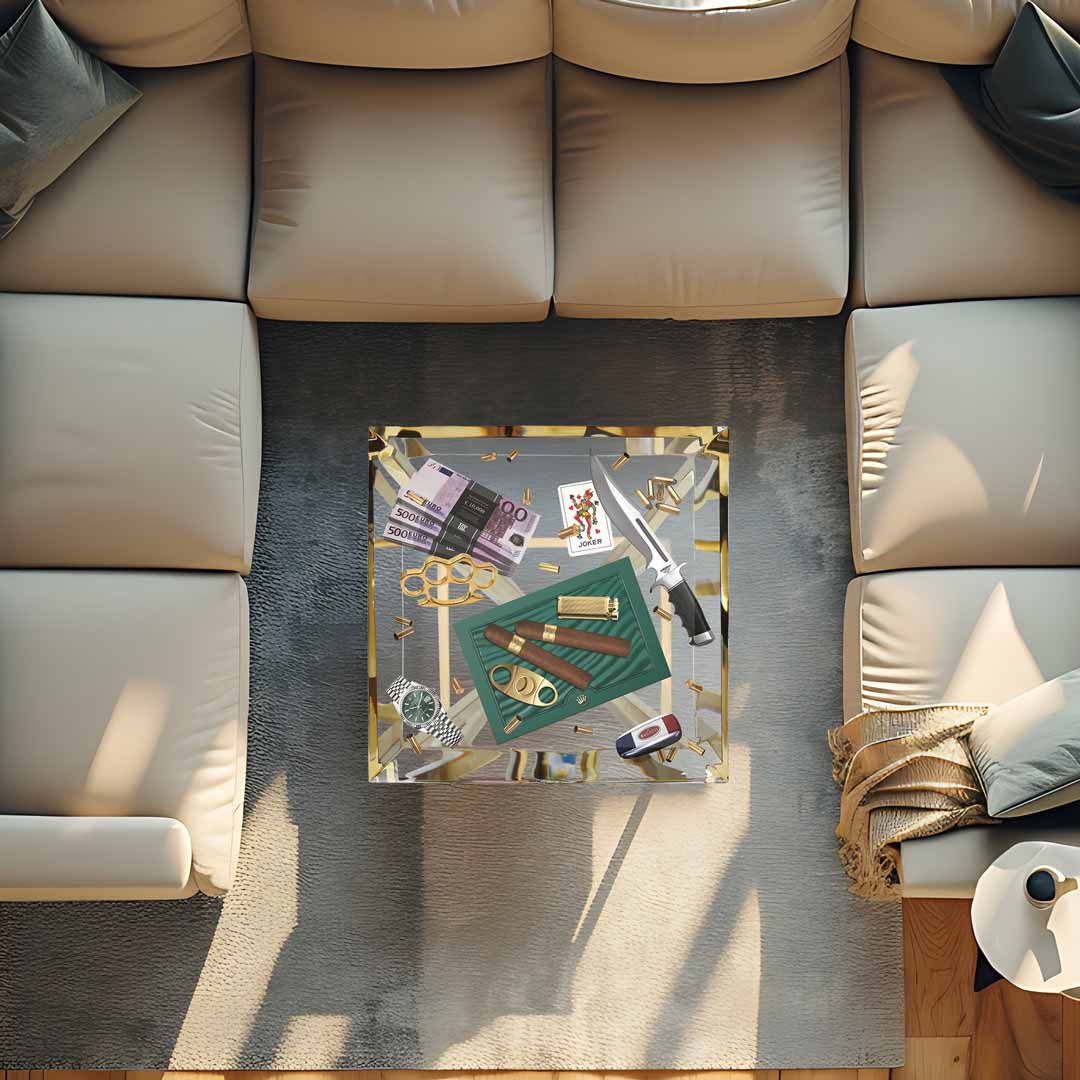 No Money No Funny - Epoxy table