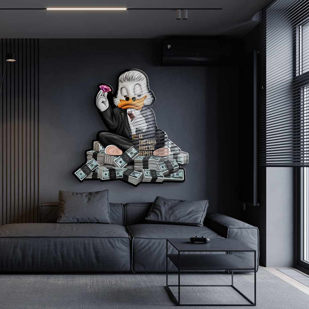 Wandskulptur Mr. RE$PECT - Acrylglas