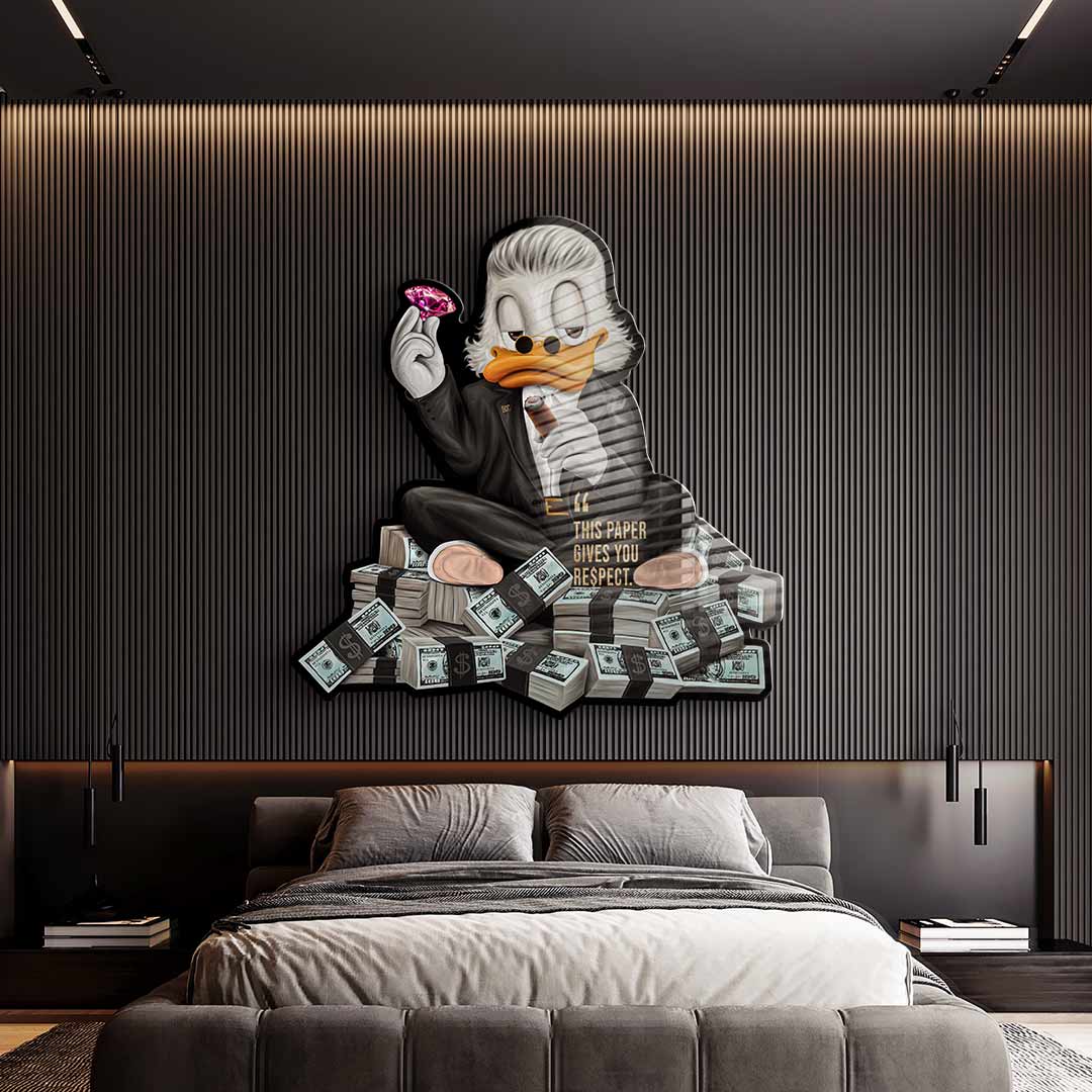 Wandskulptur Mr. RE$PECT - Acrylglas