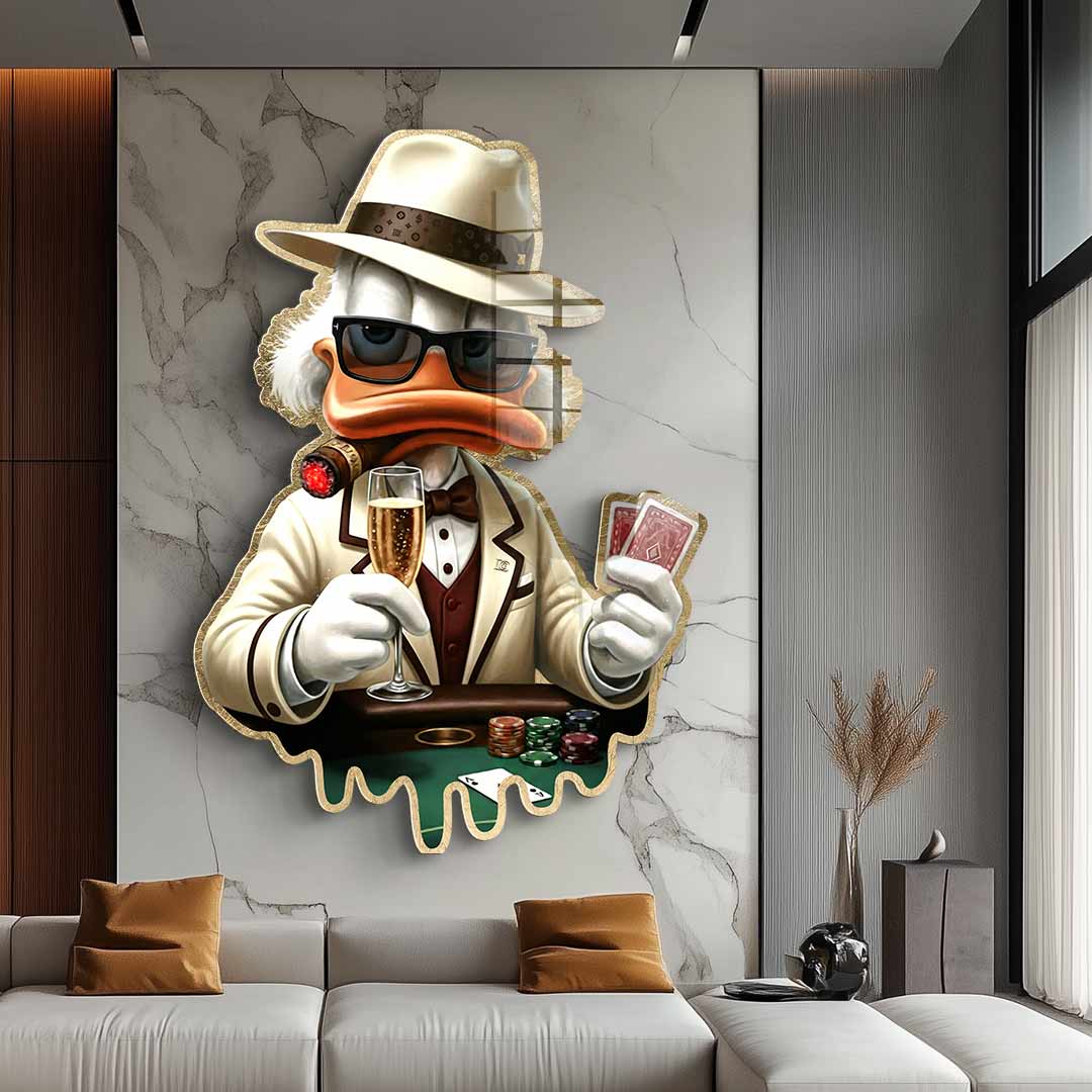 Wandskulptur Poker Night - Acrylglas