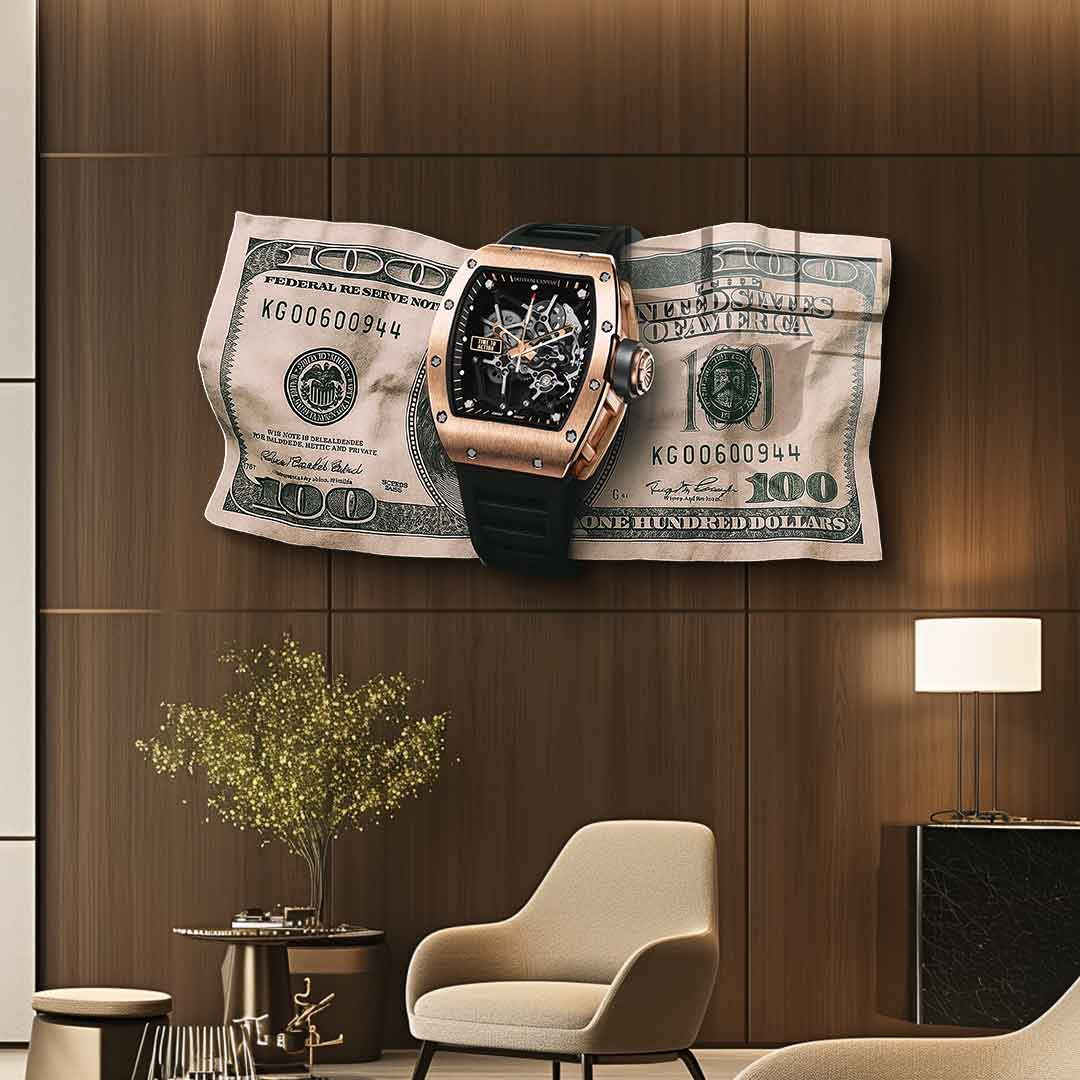 Wandskulptur Time to Action - Acrylglas