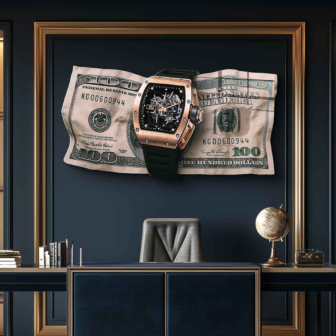 Wandskulptur Time to Action - Acrylglas