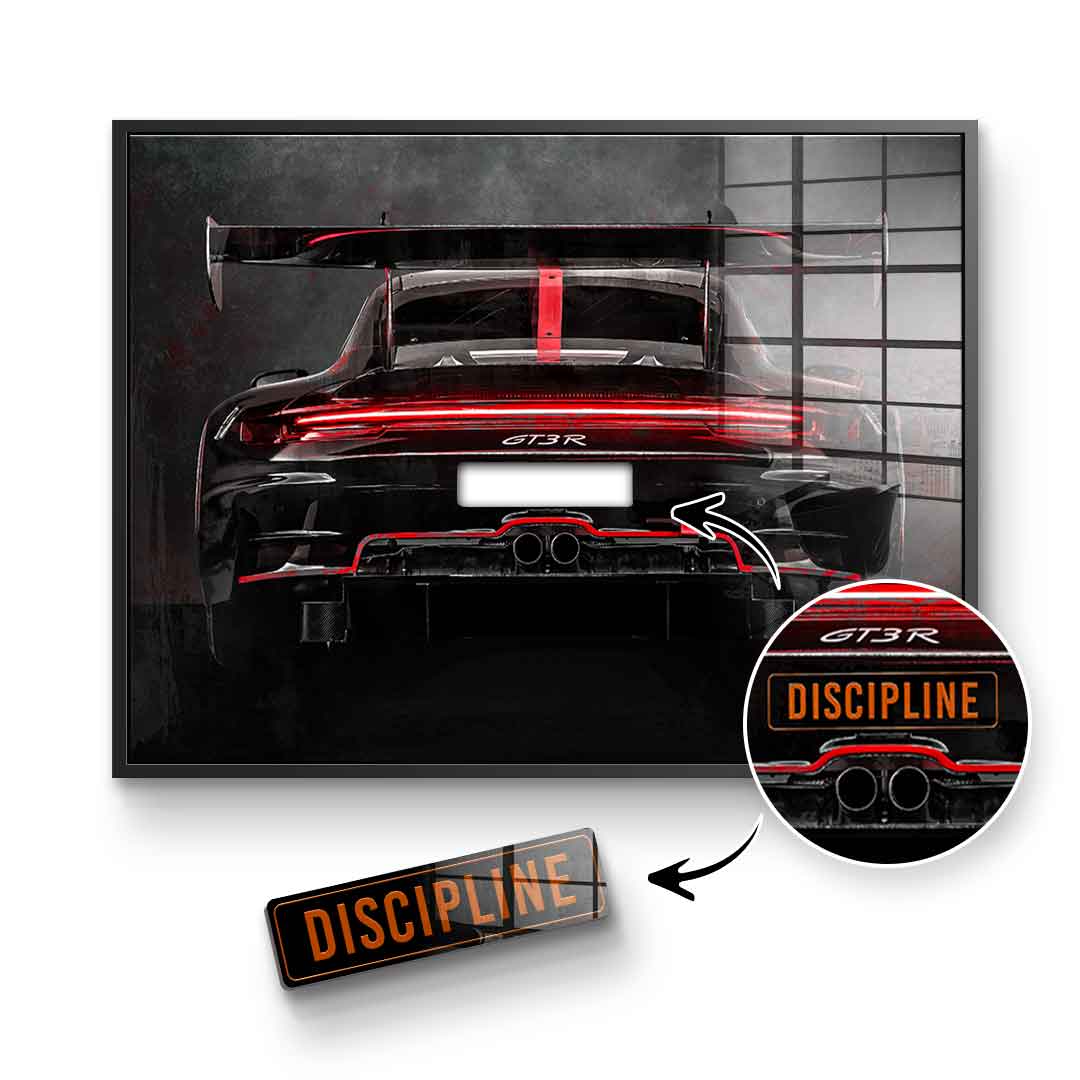 Porsche Backside - Acrylglas