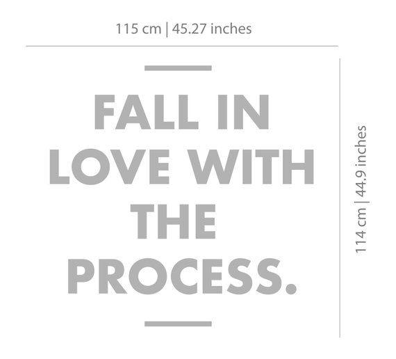 Fall in Love with the process