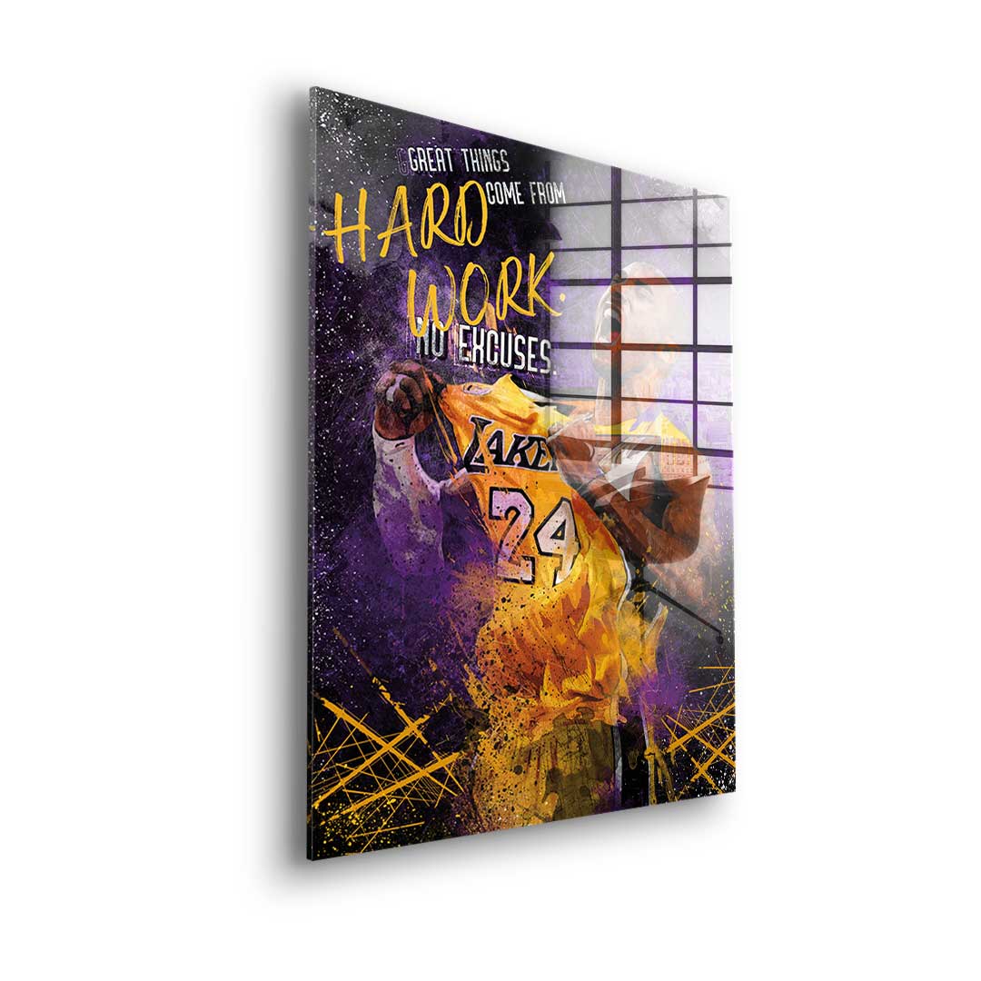 Great things come from hard work - Acrylglas