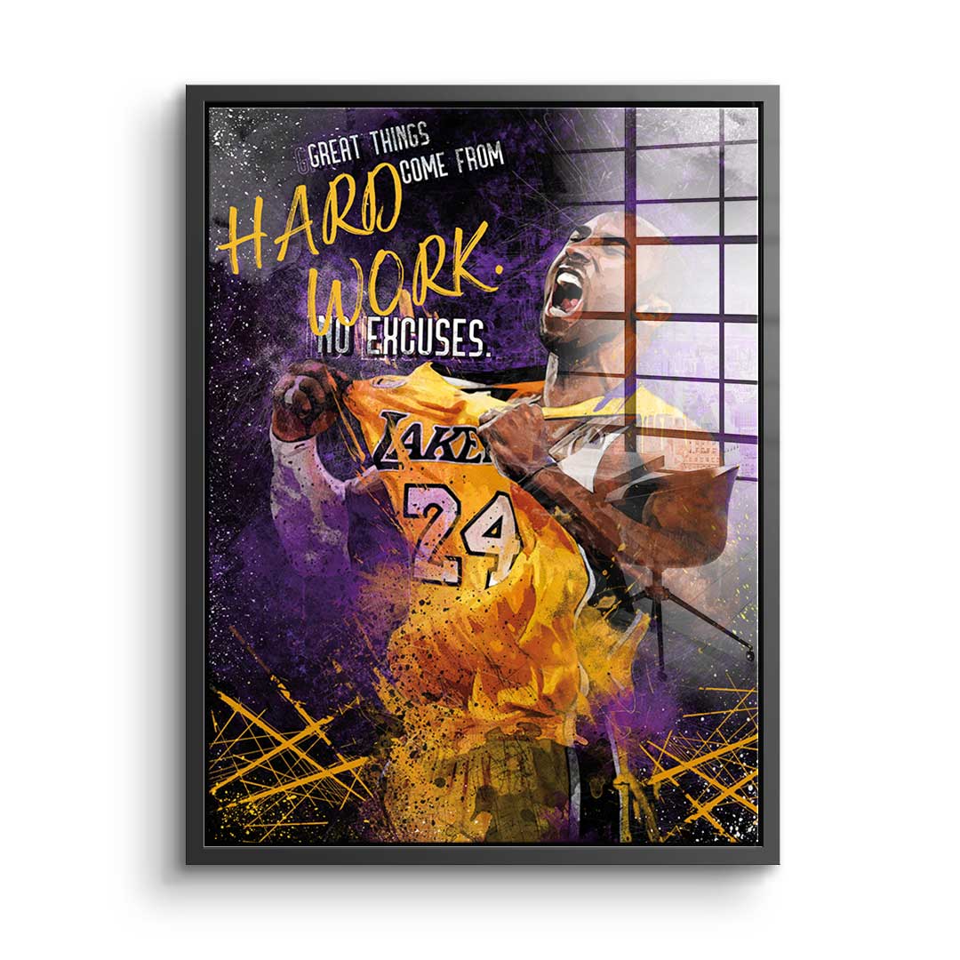 Great things come from hard work - Acrylglas