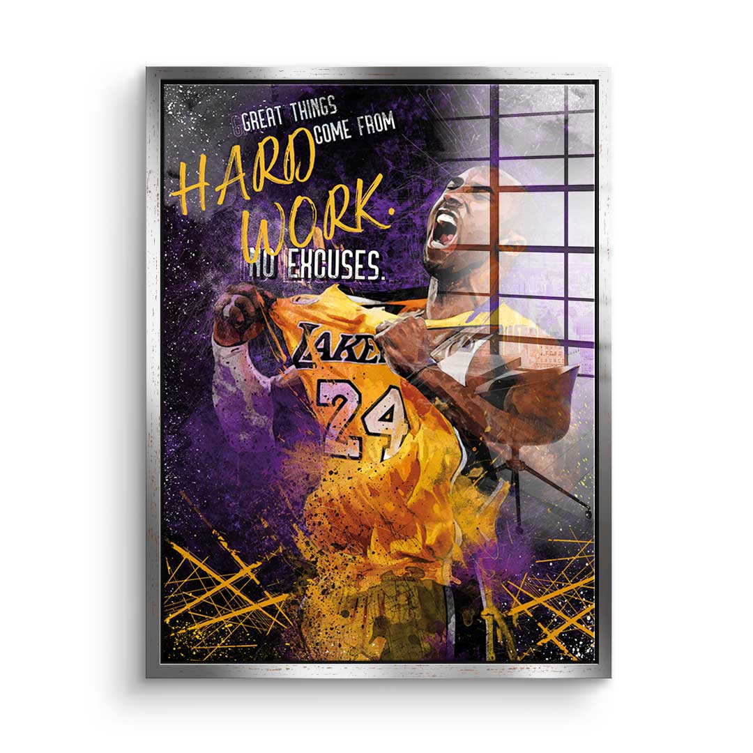 Great things come from hard work - Acrylglas