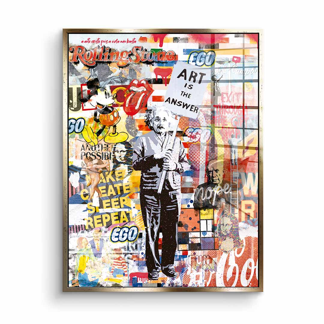 Art is the Answer - Acrylglas