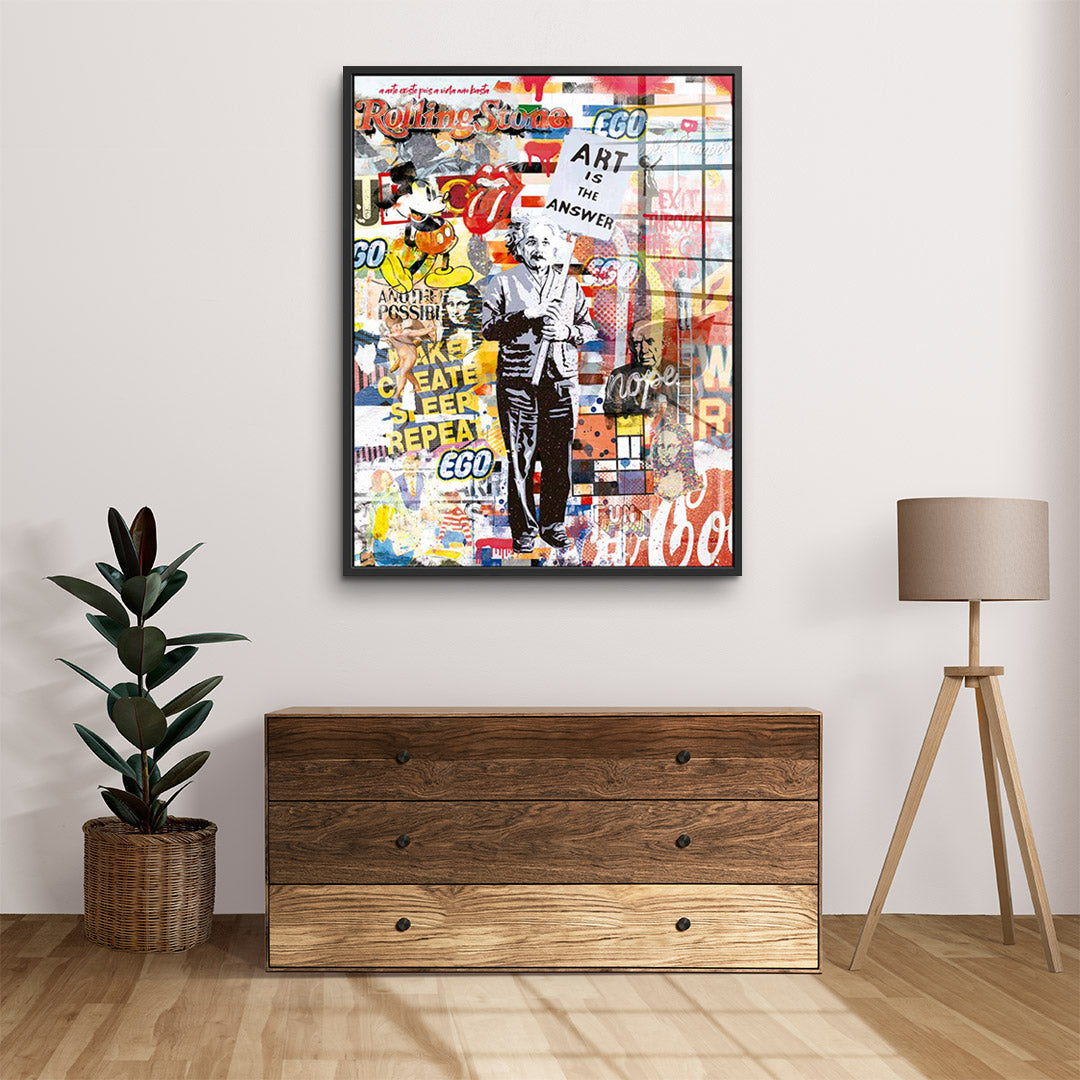 Art is the Answer - Acrylglas