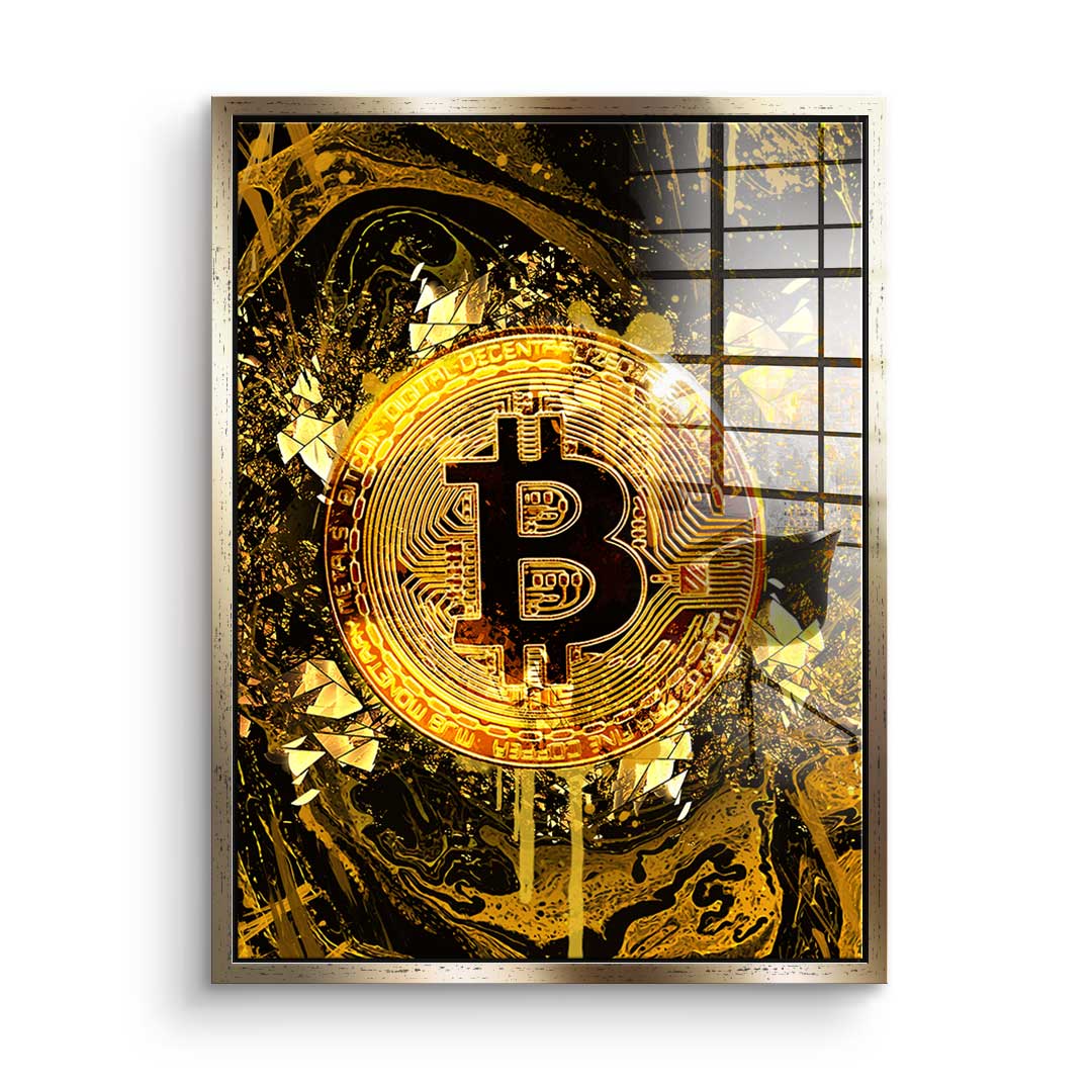 Goldrush Bitcoin - Acrylglas