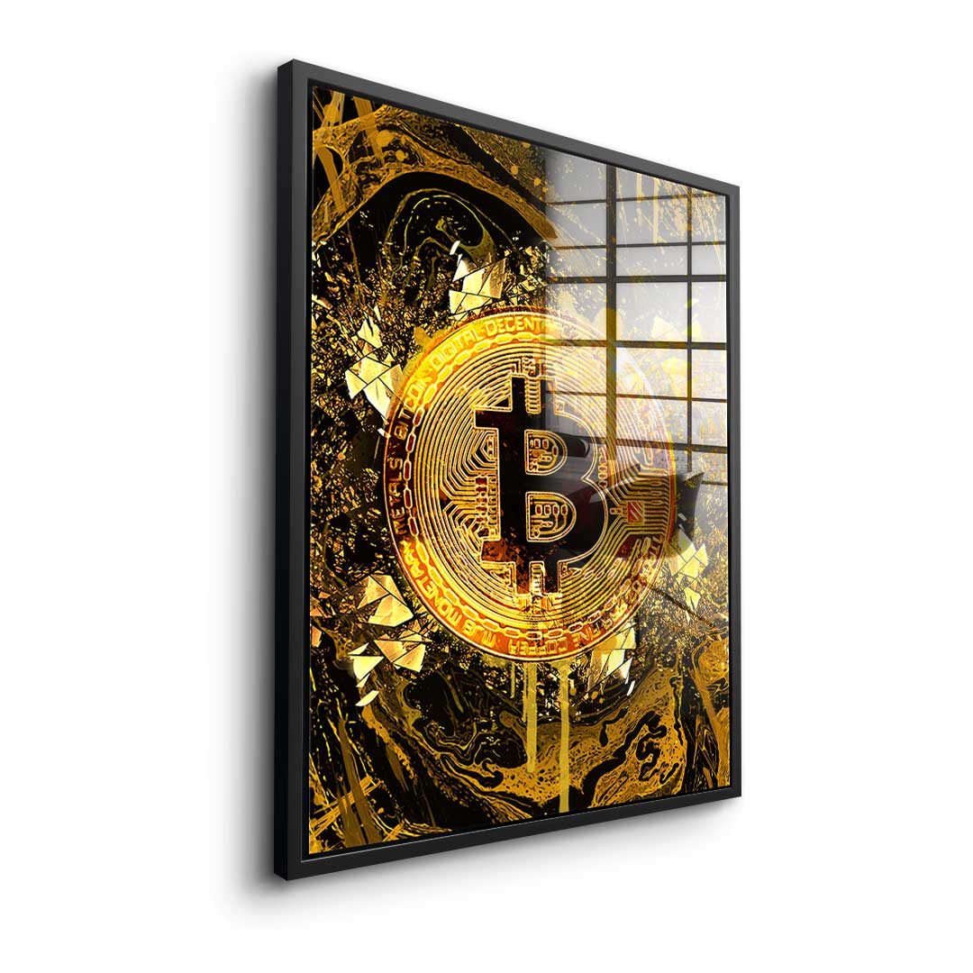 Goldrush Bitcoin - Acrylglas