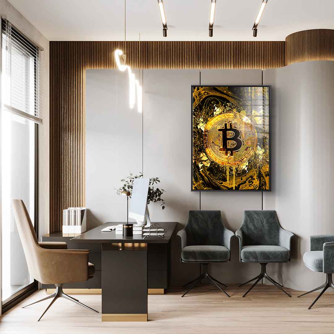 Goldrush Bitcoin - Acrylglas
