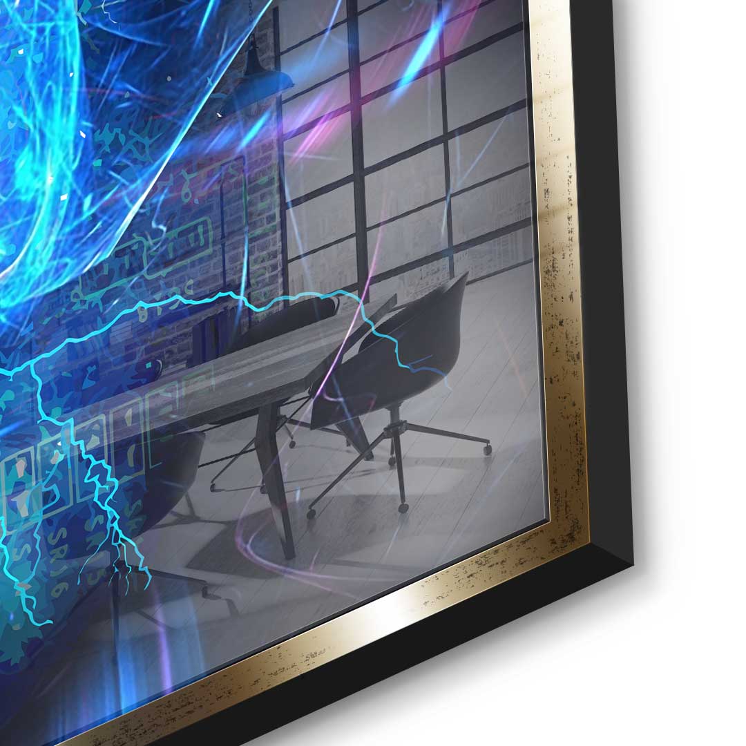 Electro Bitcoin - Acrylglas