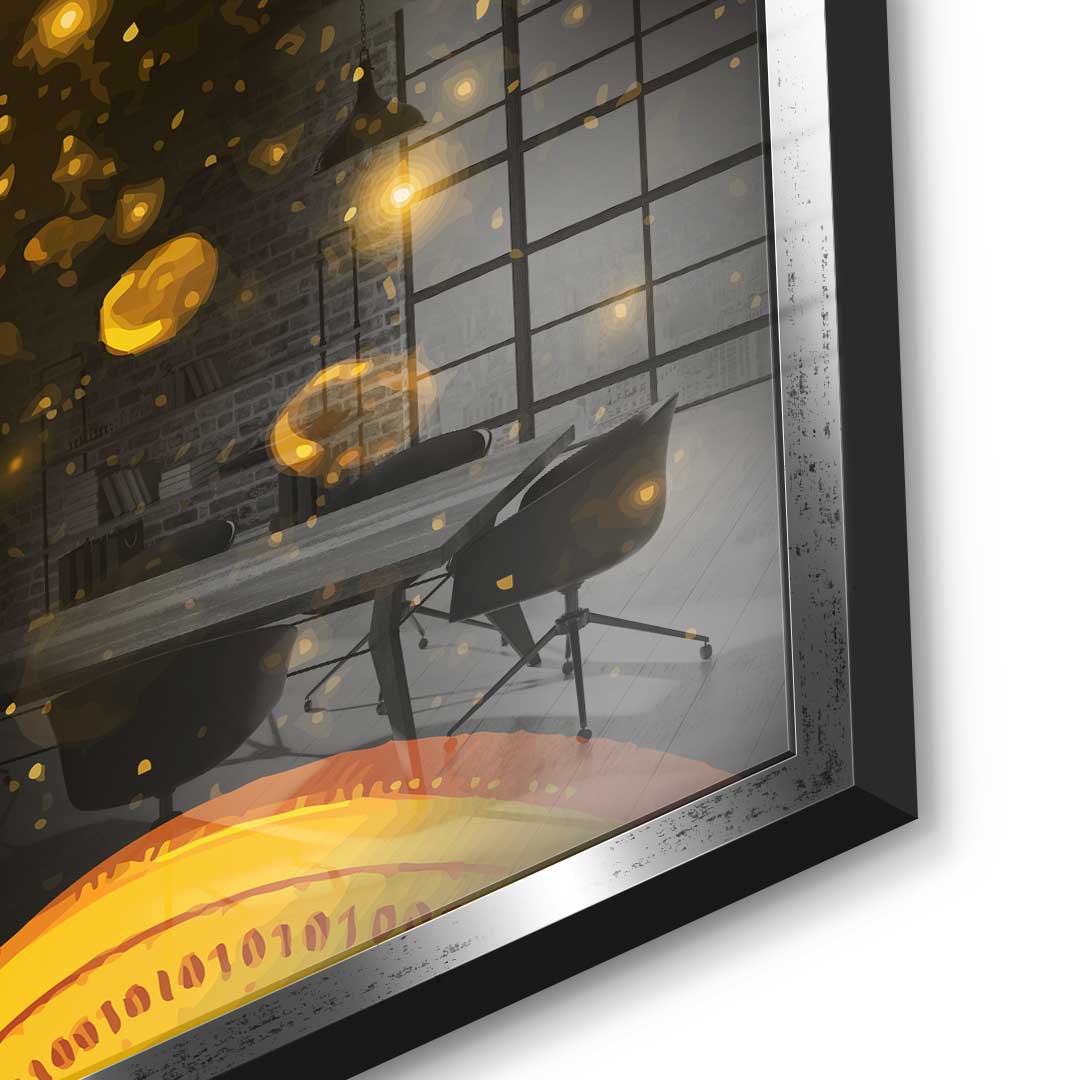 Fly Like A Bitcoin - Acrylglas