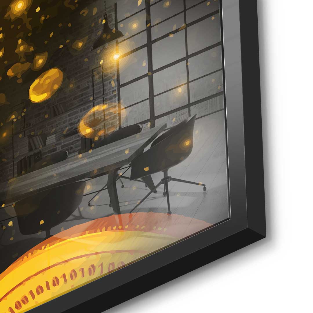 Fly Like A Bitcoin - Acrylglas