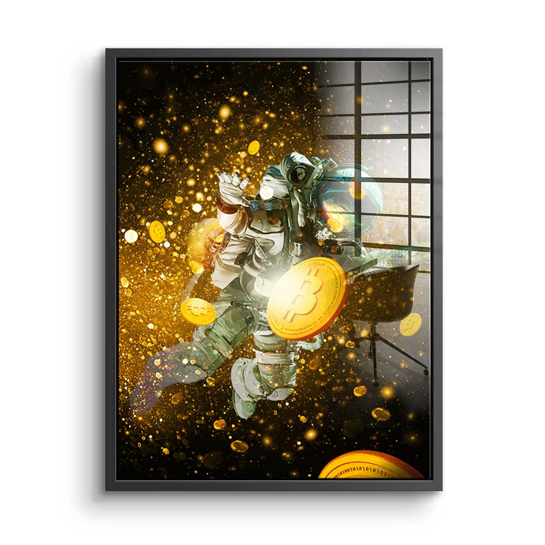 Fly Like A Bitcoin - Acrylglas