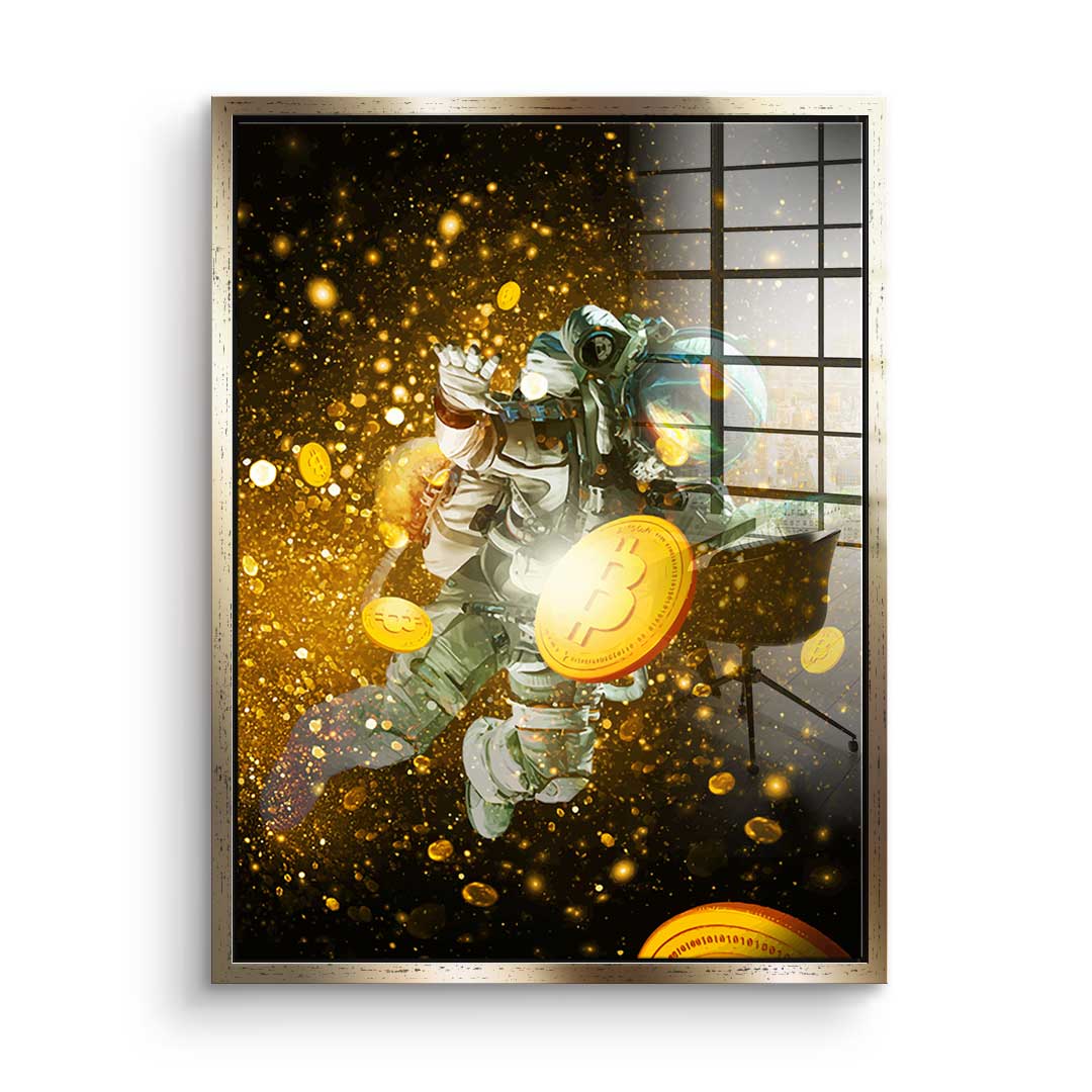 Fly Like A Bitcoin - Acrylglas