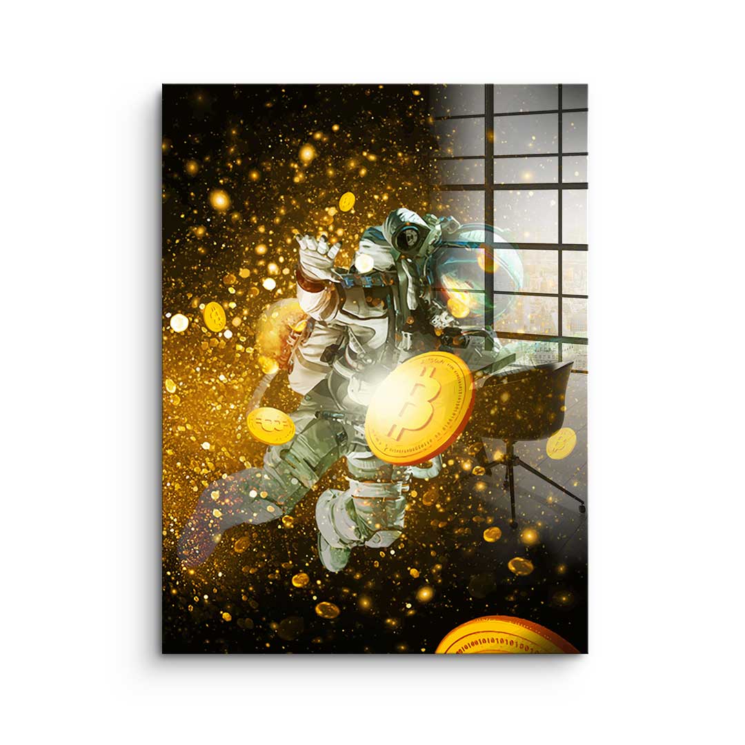 Fly Like A Bitcoin - Acrylglas