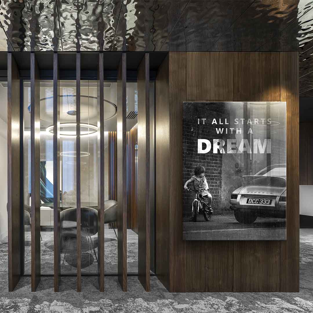 It all starts with a dream - Acrylglas